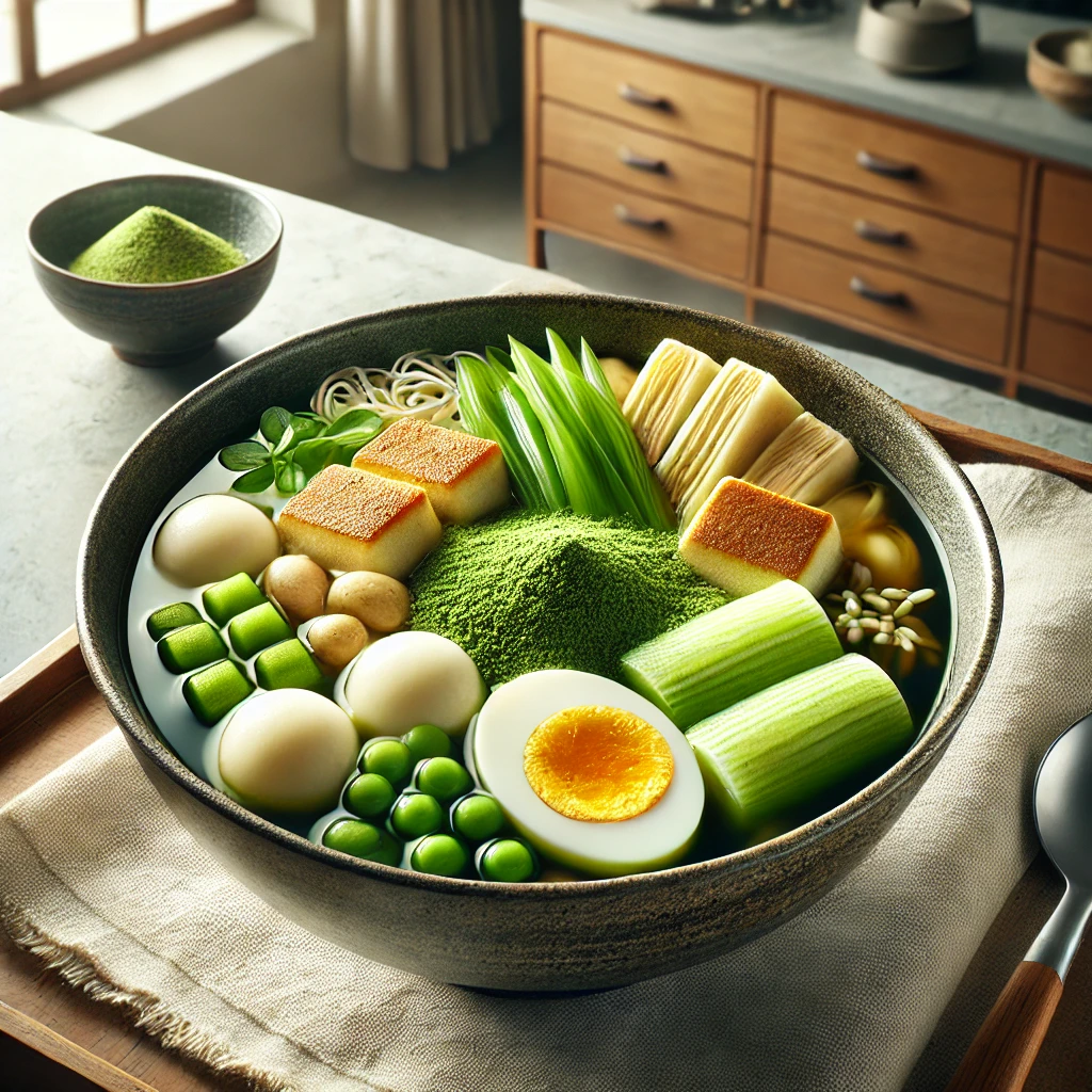 🌿 青汁を使った衝撃の美味レシピ：常識を覆す「青汁おでん」！🌿