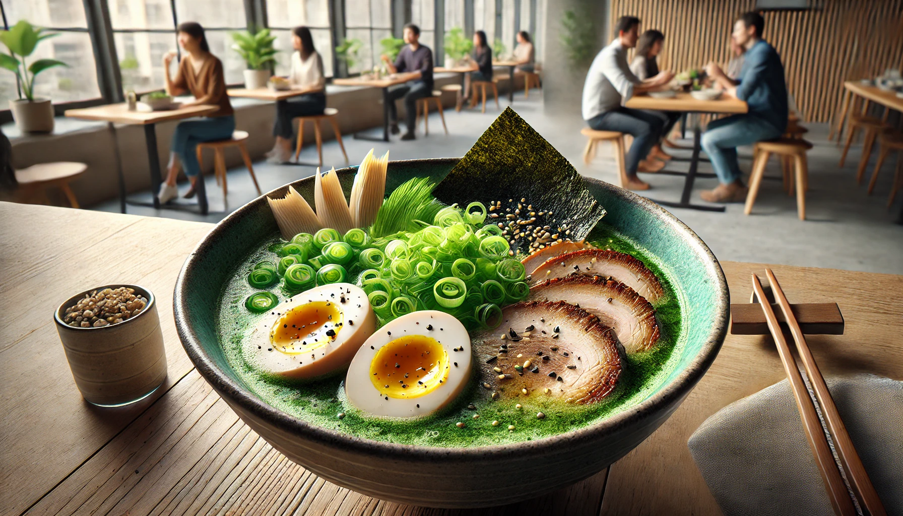 🍜【衝撃！青汁ラーメン革命】青汁と醤油ラーメンがこんなに合うなんて！？🍵